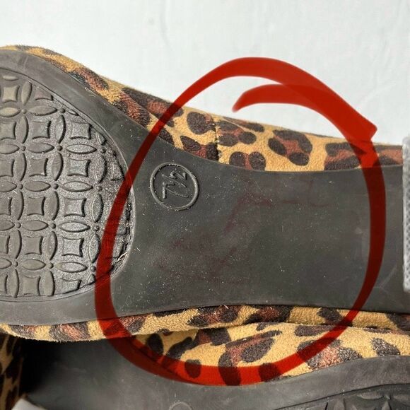 Merona Women’s Size 7.5 Leopard Print Block Heels - Picture 3 of 8